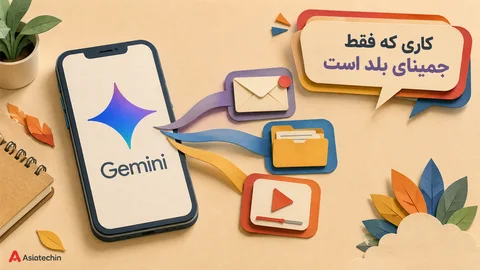 نمای شماتیک لوگو Gemini و سرویس‌های گوگل